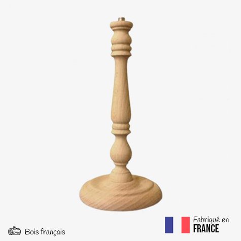 Pied de lampe en bois Trevise 24 cm - Accessoire pour Abat-jour / Ma Déco  en Fil - Décoration et arts de la table - Fabriqué en France