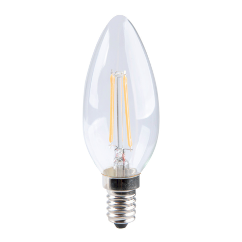 Ampoule flamme - ⌀ 3.5 cm - Hauteur 10 cm - E14