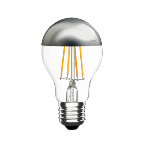 Ampoule LED à Filaments - argent -  ⌀ 6 cm - E27