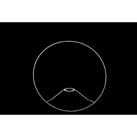 Carcasse abat-jour - Carcasse cylindrique plate eclipse - diamètre 30 cm - Pour pied de lampe