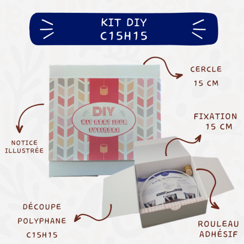 KIT DIY - Kit abat-jour cylindre - C15H15