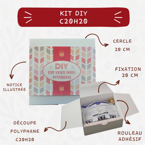 KIT DIY - Kit abat-jour cylindre - C20H20