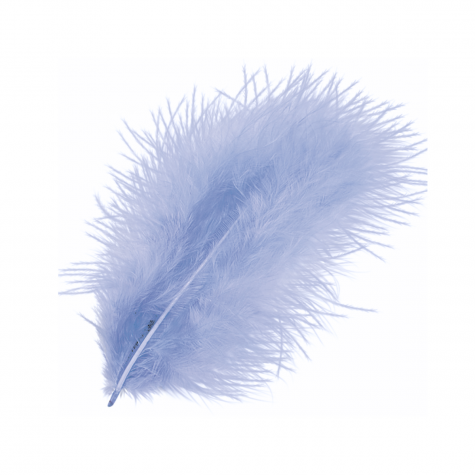 Loisirs créatif -  plumes marabout - bleu outremer  - 15 pièces