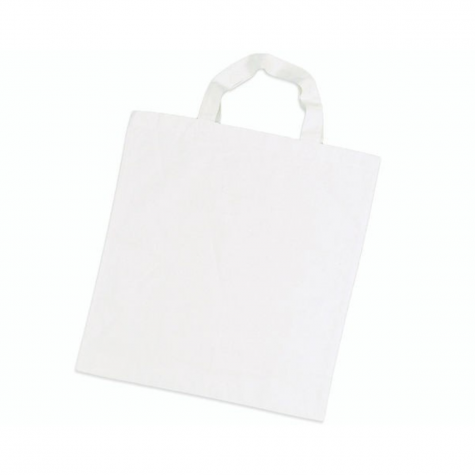 Loisirs créatif -  textile à customiser - tote bag en coton - 38 x 42 cm - blanc