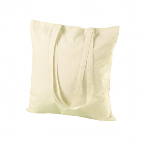 Loisirs créatif -  textile à customiser - tote bag en coton - 38 x 42 cm - Ecru