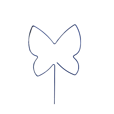 Maison et Jardin - Pic pour composition florale -  Motif papillon